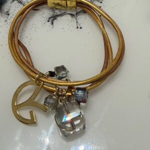 Bracelet Leather Gold