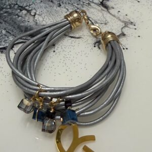 Bracelet Leather Gris