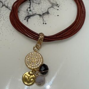 Bracelet Red Leather