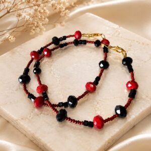 Cristal Black & Red Bracelets